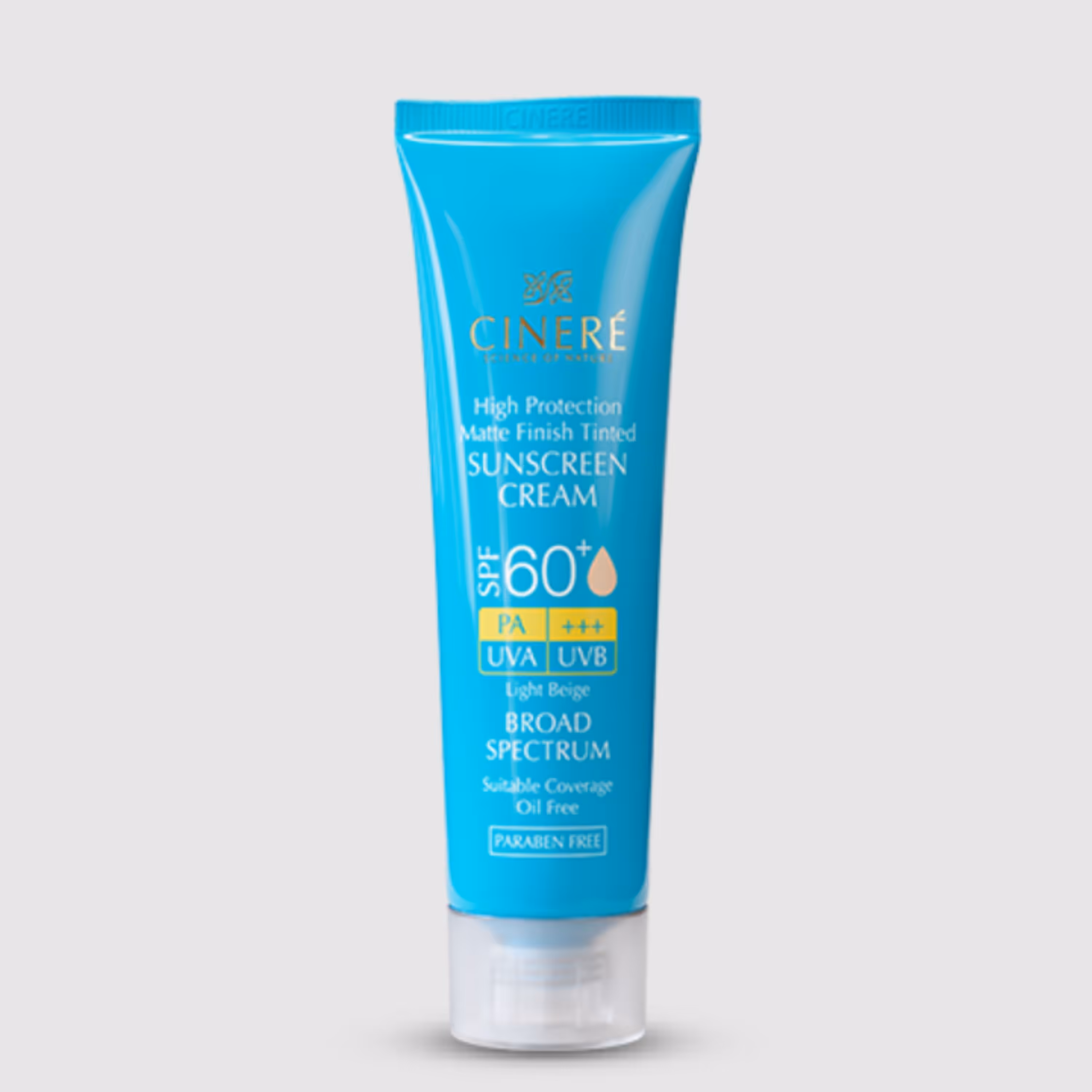 کرم ضدآفتاب رنگی  SPF60  مناسب پوست های چرب و جوش دار