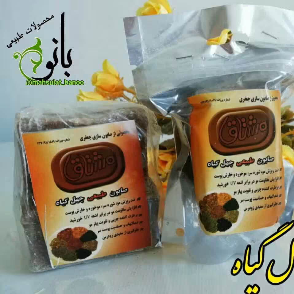 صابون چهل گیاه پک دوعددی