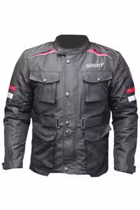 کاپشن موتورسوار مشکی مردانه FORTE GT 1065 METROPOLIS PROTECTION FULL 4 فصل کت موتور سیکلت زمستانی اندازه سیاه motosergen