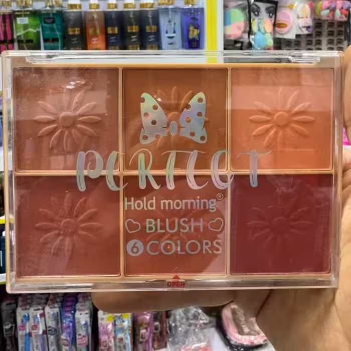 پالت رژگونه شش رنگ پینک کی سایز بزرگ