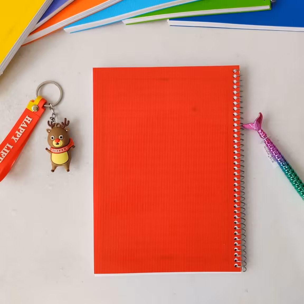 دفتر 100 برگ جلد طلقی pp رنگ قرمز