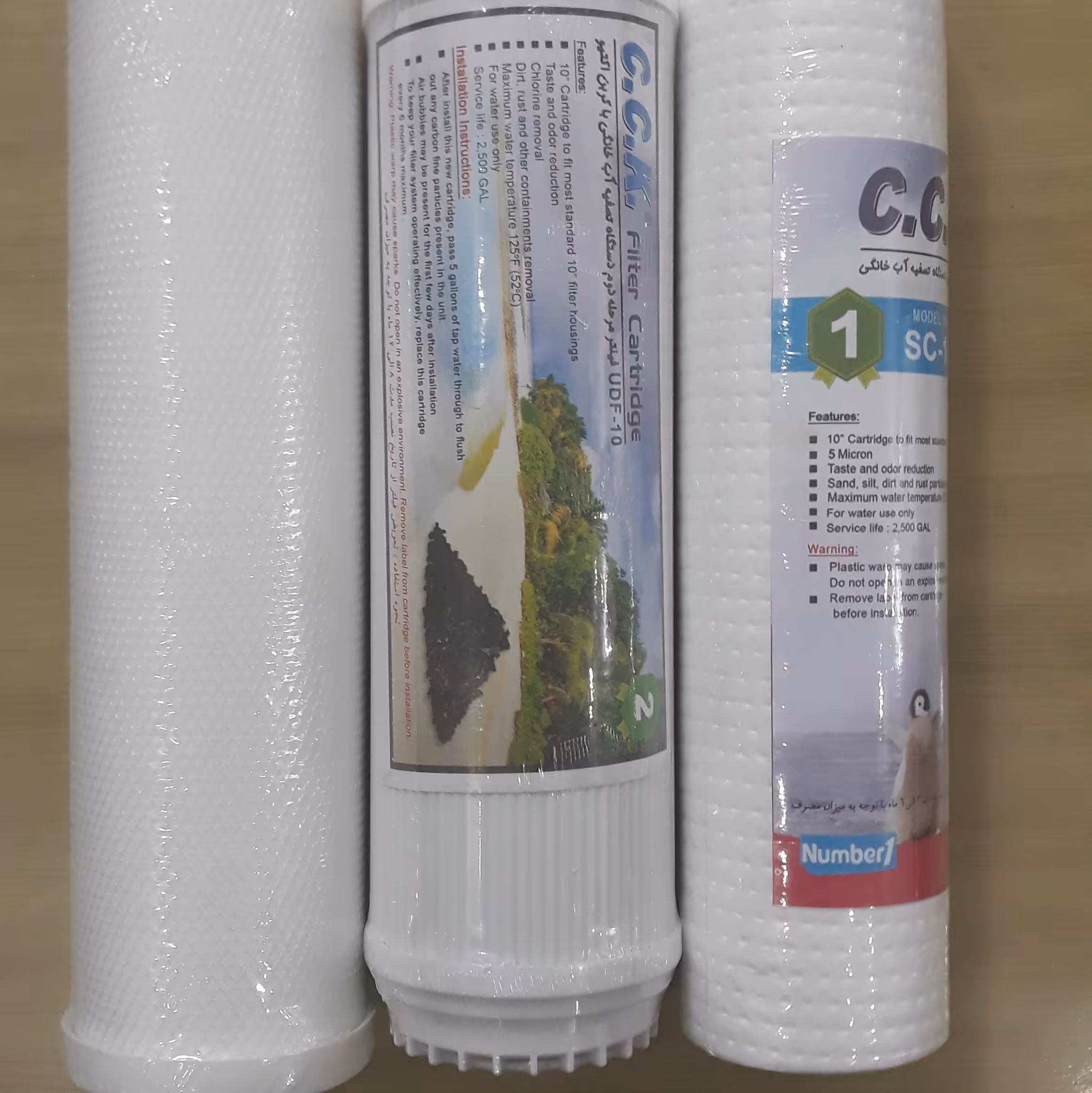 فیلتر های گیاهی دستگاه تصفیه آب خانگی فیلتر های 1،2،3