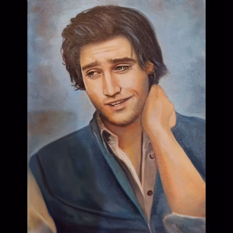 تابلو نقاشی رنگ و روغن پرتره کد 98447