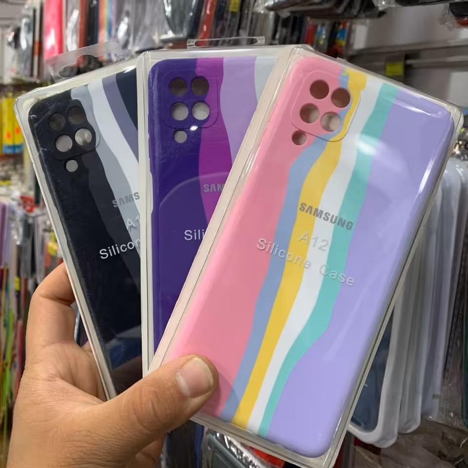 قاب سیلکونی آبرنگی سامسونگ A12 