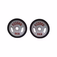 وزنه صفحه دمبل دور لاستیک 5 کیلوگرمی رکورد بسته دوعددی