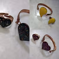 دستبند و انگشتر مسی