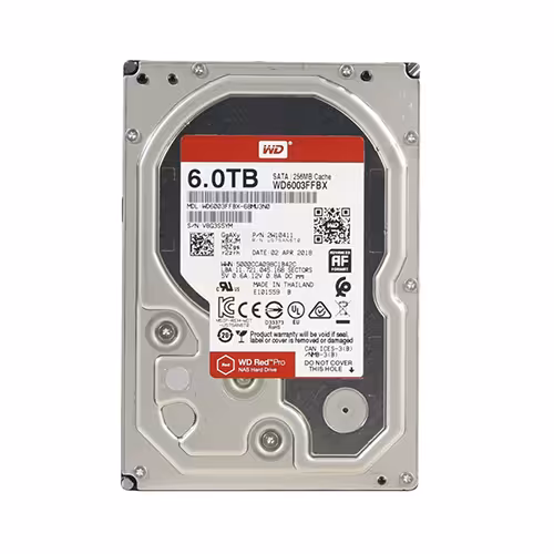 هارددیسک اینترنال وسترن دیجیتال مدل RED PRO ظرفیت 6 ترابایت