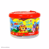 خمیربازی سطلی 10رنگ آریا کد 1068Arya 10 colors play dough 1068