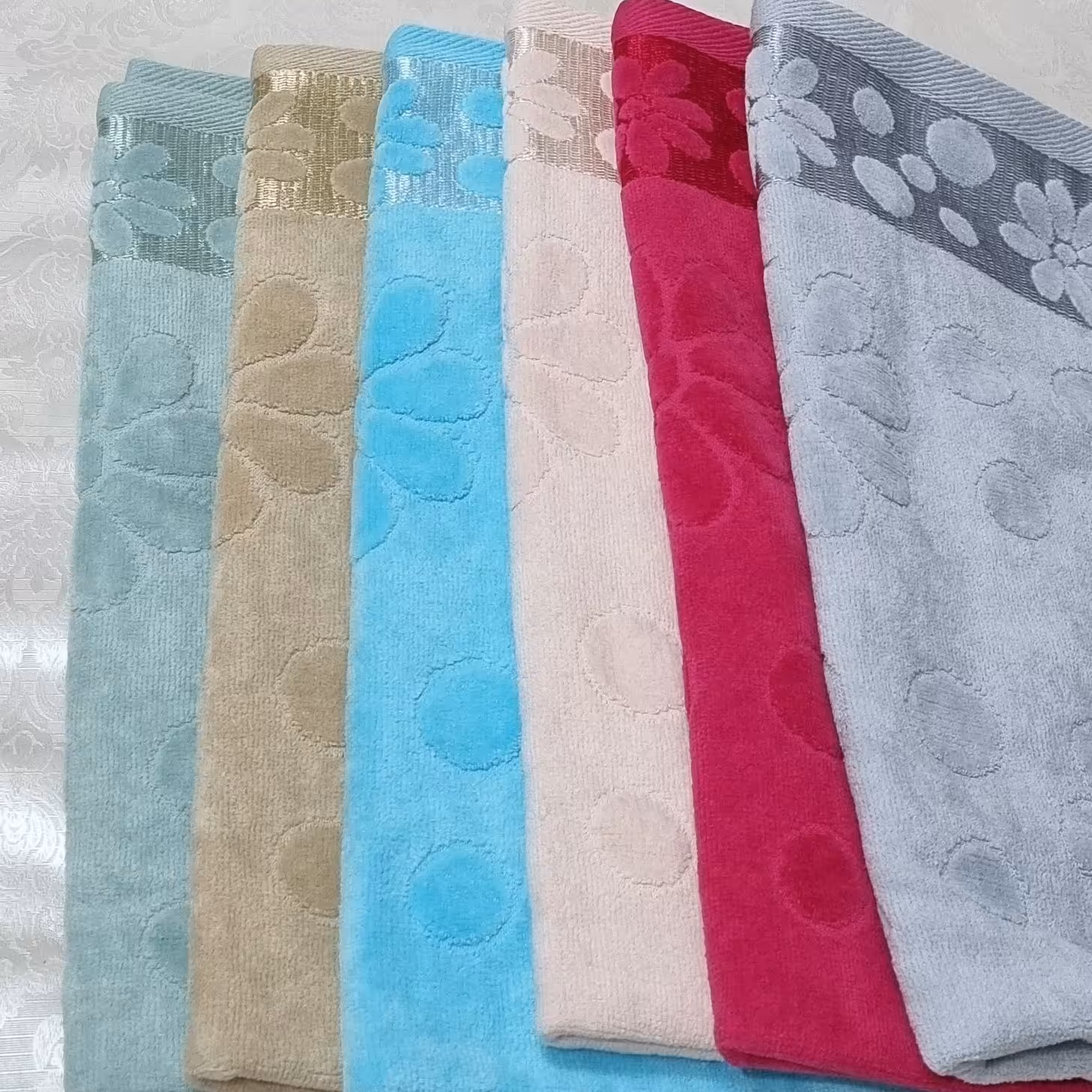 حوله دست وصورت طرح شکوفه