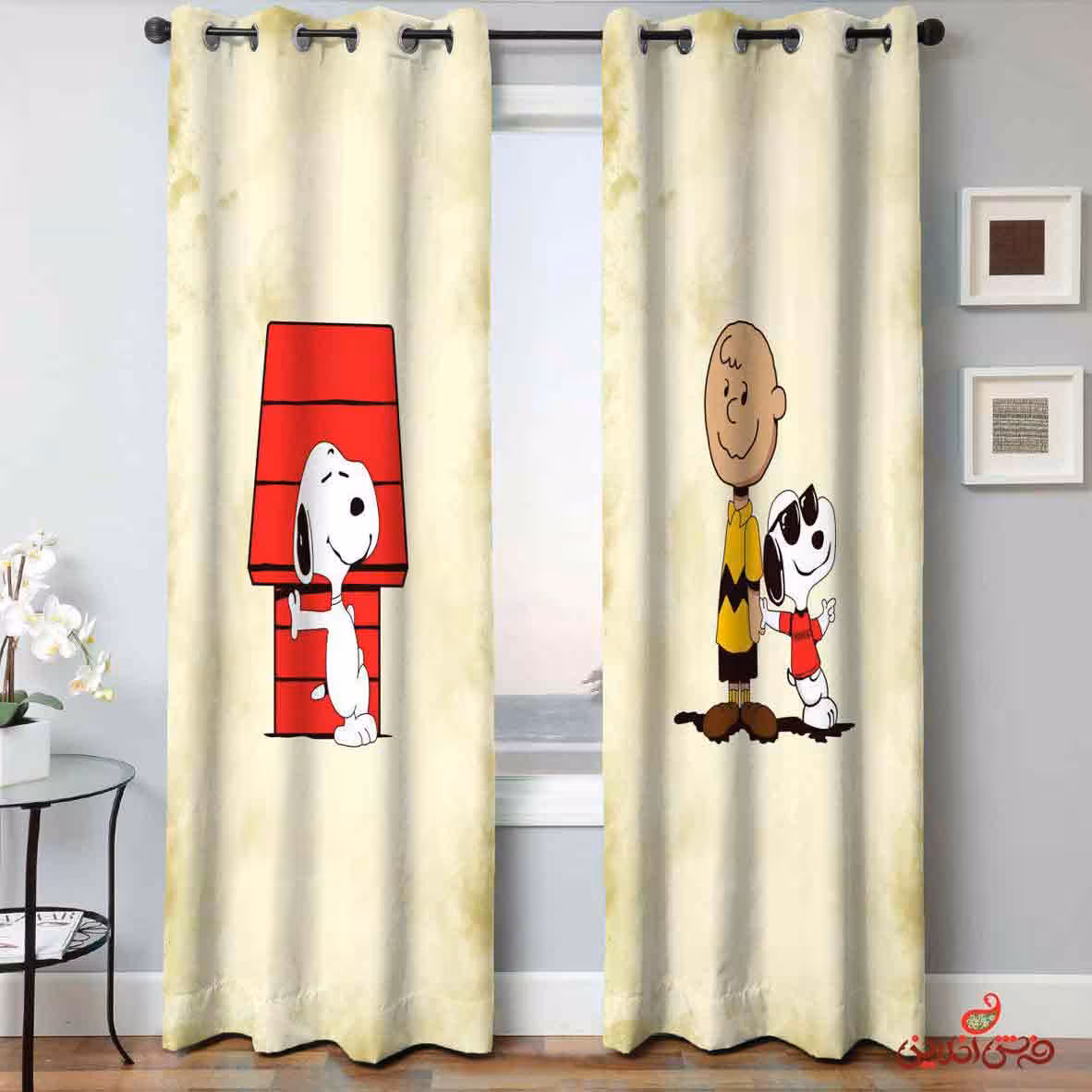 پرده 2عددی کودک طرح پیناتس کد 2050