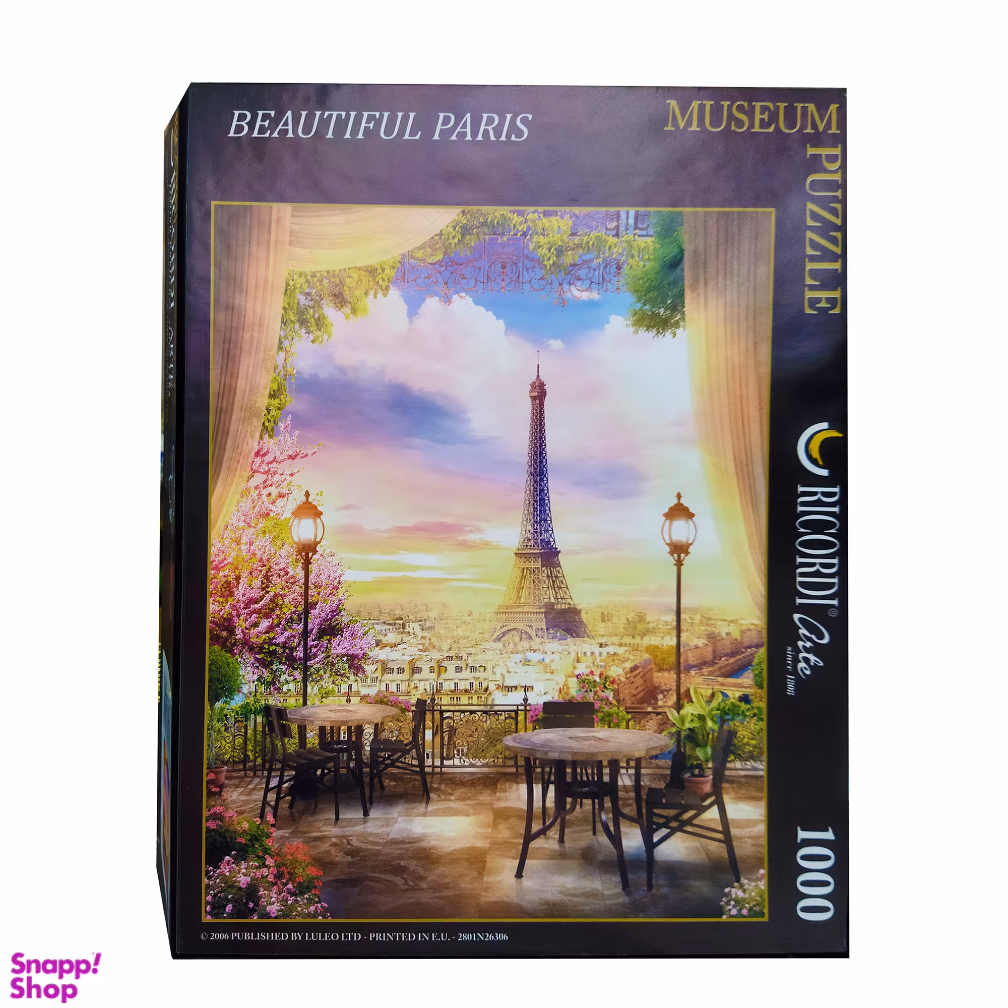 پازل 1000 تکه ریکوردی طرح برج ایفل کد 2001