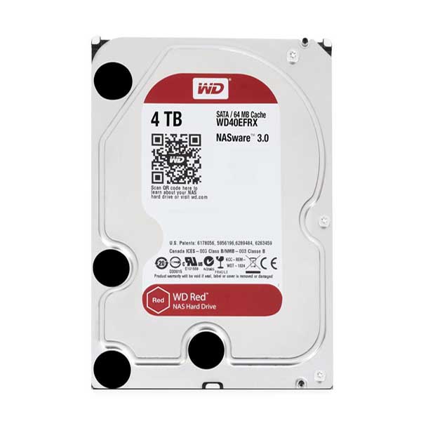 قیمت و خرید هارددیسک اینترنال وسترن دیجیتال مدل Red WD40EFRX ظرفیت 4 ترابایت | ITSKALA