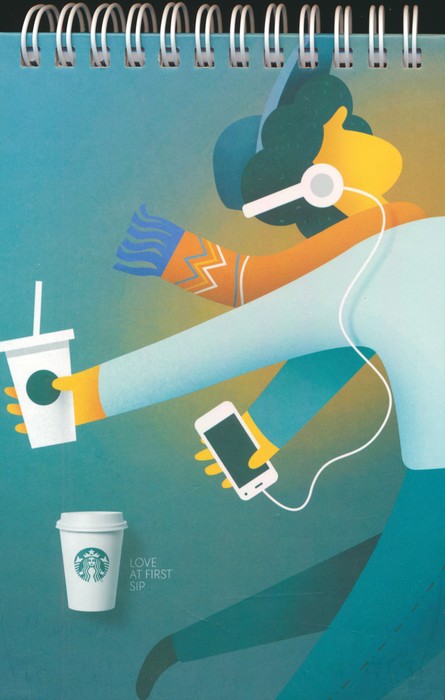 دفترچه یادداشت خط دار (STARBUCKS،کد 394)،(سیمی) - ناشربوک | خرید آنلاین کتاب