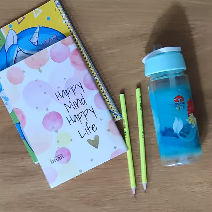 قمقمه دانش آموزی و کودک نی دار و عروسکی