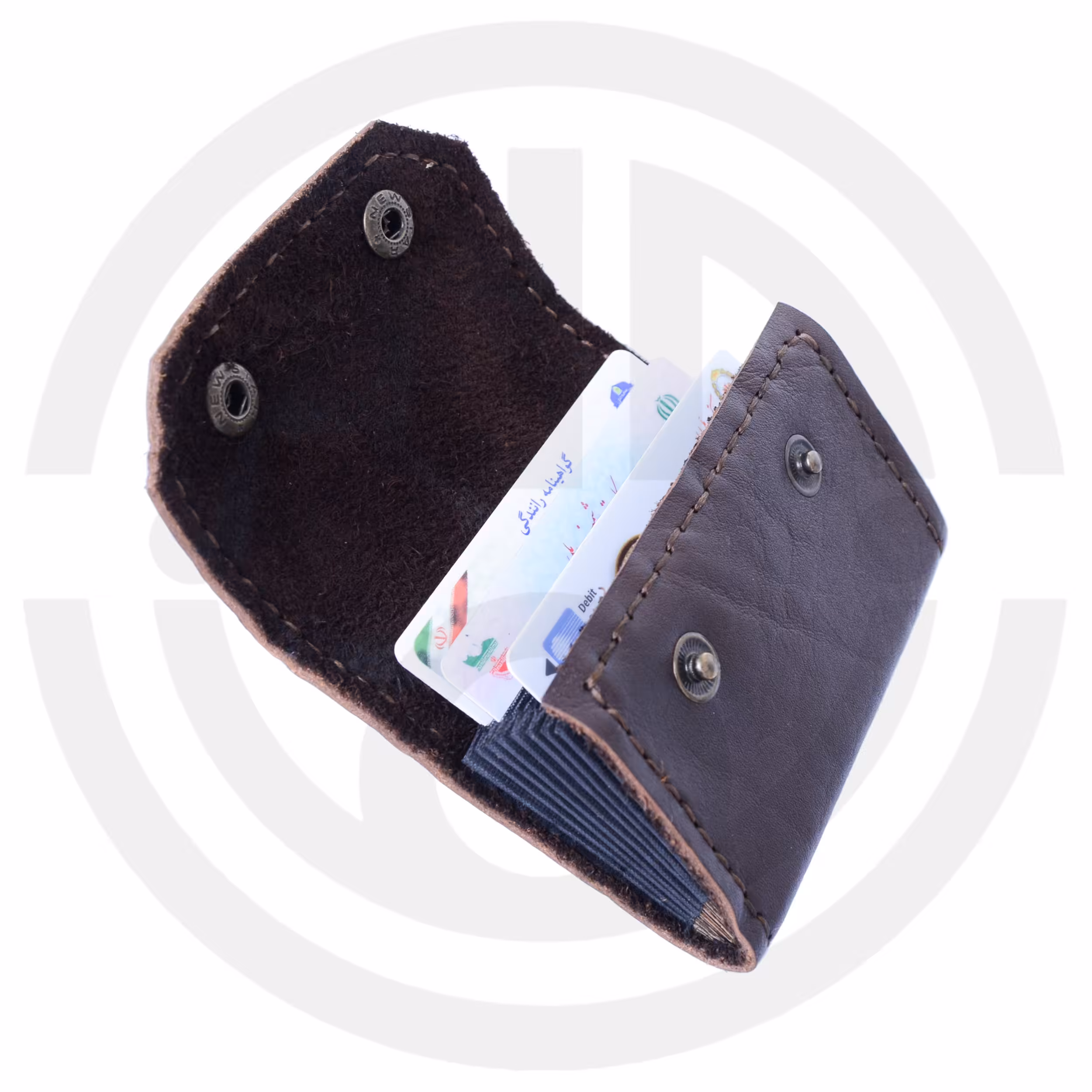 کیف جای کارت چرم دست دوز کد C601