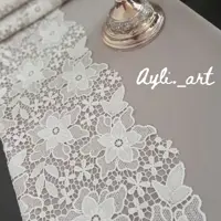 رانر رومیزی جنس هازان با رویه گیپور 40در160برند آیلی