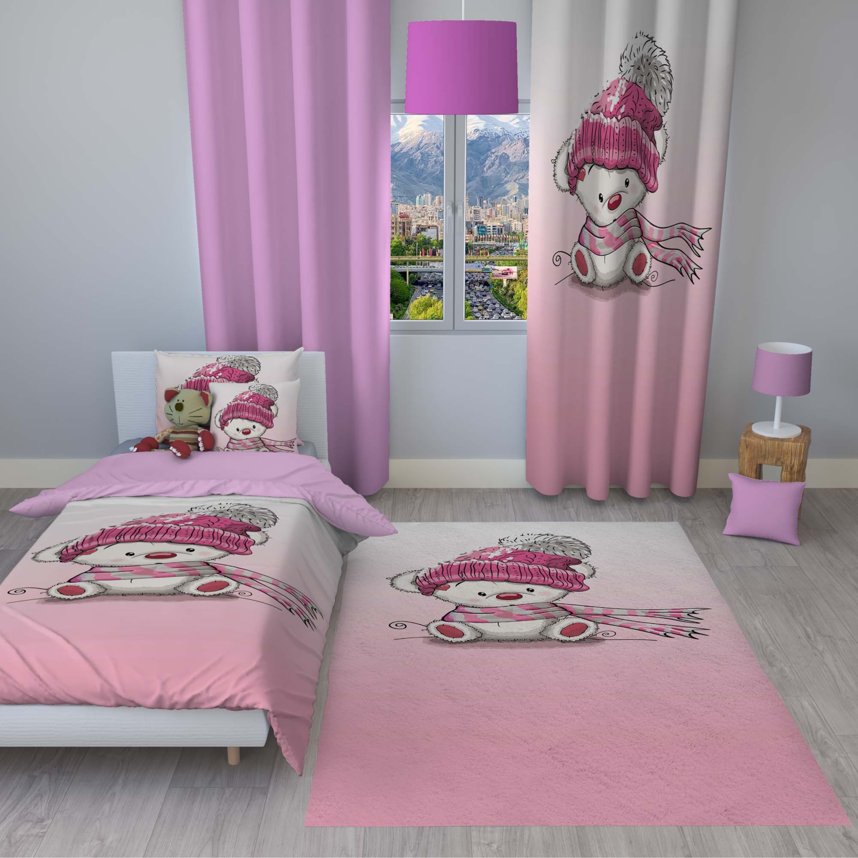 سرویس روتختی مدل c106 یک نفره 4 تکه سایز 140x230