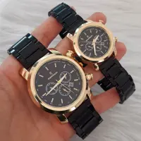 ساعت ست رومانسون مشکی صفحه مشکی 