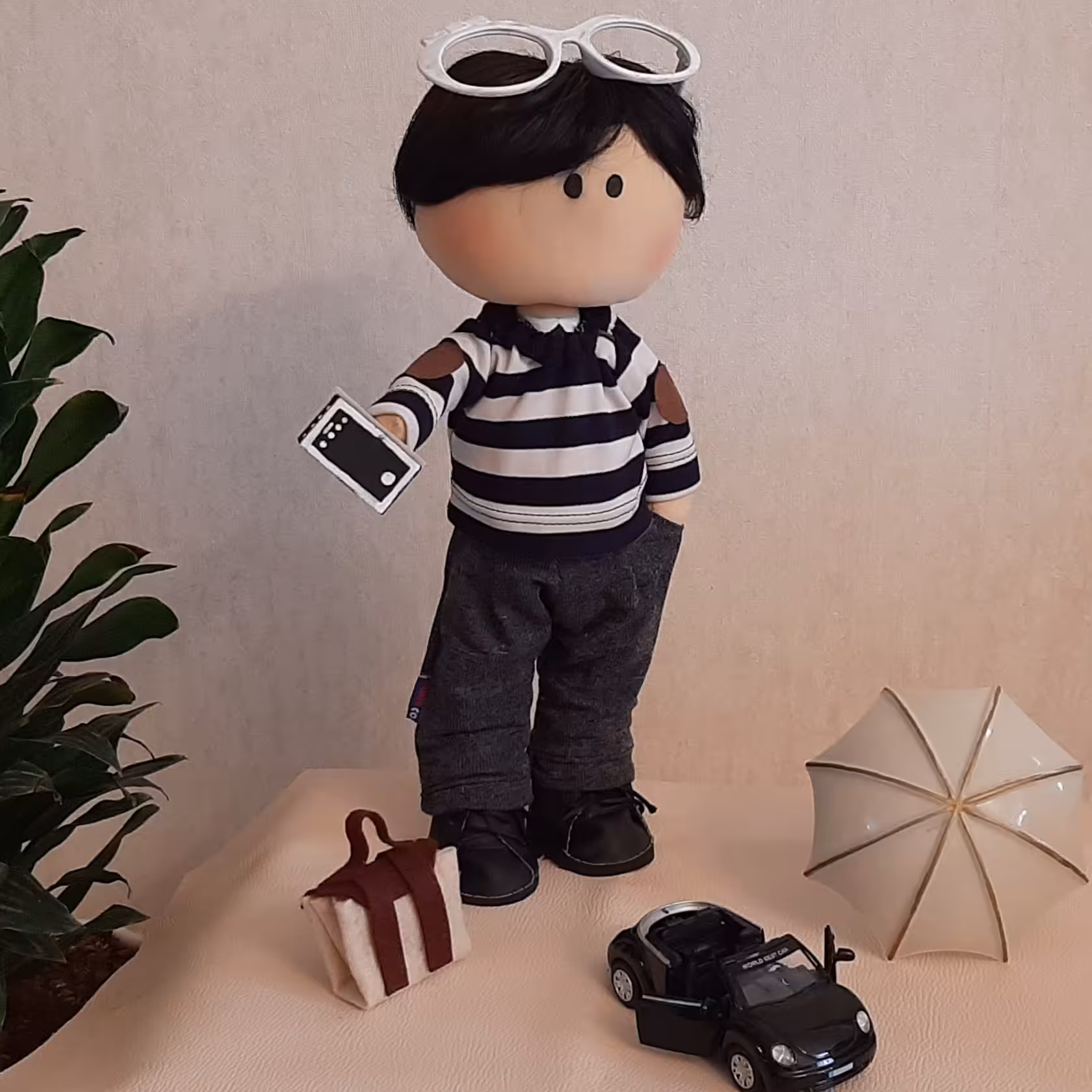 عروسک روسی پسر شیطون قد 30 سانت یک هدیه جذاب و خاص 