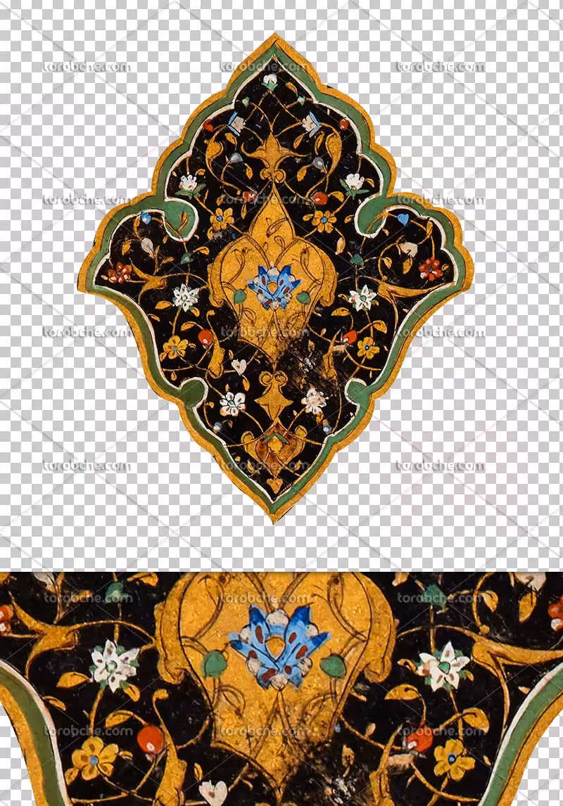 نشان تذهیب قدیمی PNG | گرافیک با طعم تربچه