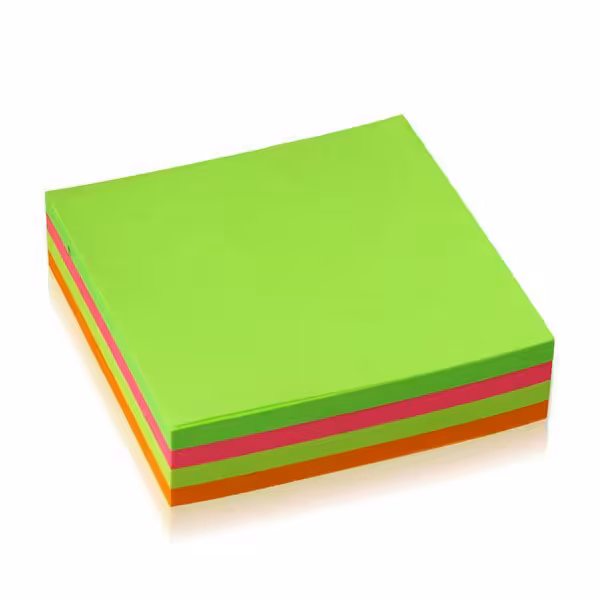 کاغذ یادداشت چسبی ( کاغذ پوست ایت ) 75 در  75 با کیفیت خارجی 