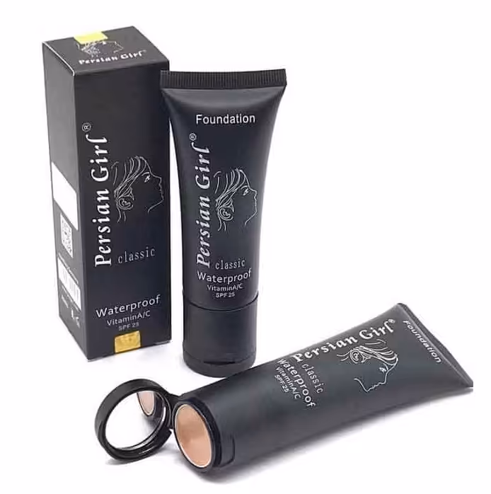 پرشین گرل کرم پودر تیوپی SPF25 سینمایی 45 میل شماره D19