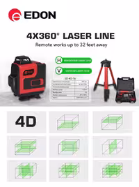 تراز لیزری 4 خط ادون مدل ED-4D-16