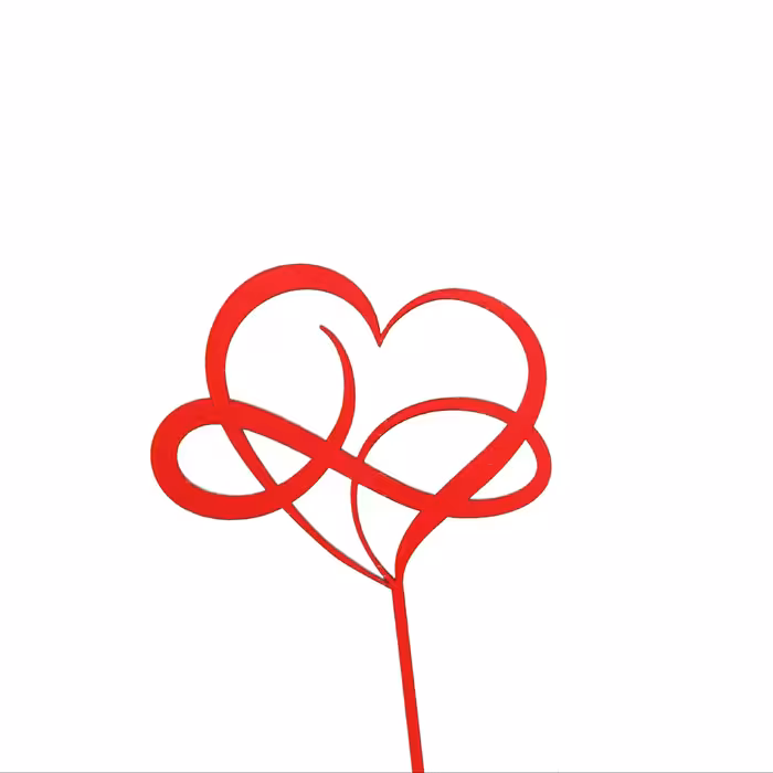 تاپر کیک ( قرمز عاشقانه)کد 0021