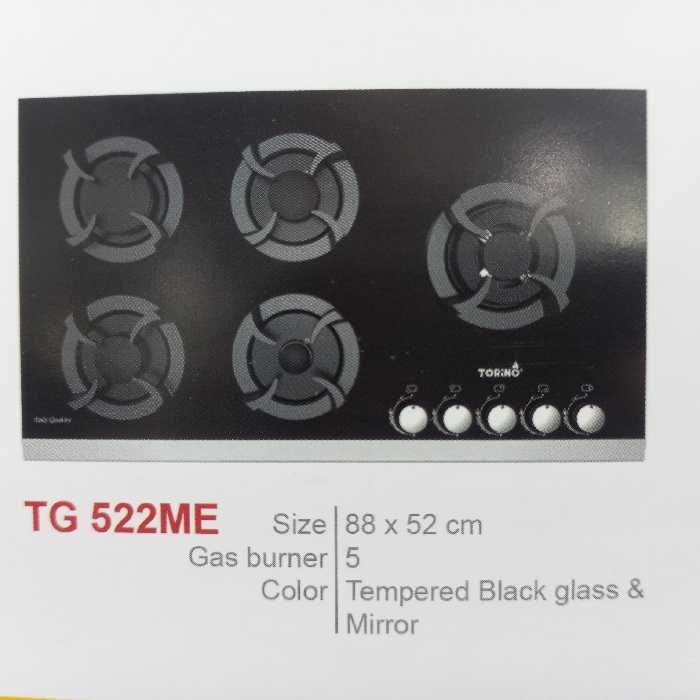 اجاق گاز صفحه ای تورینو پلاس کد TG 522ME