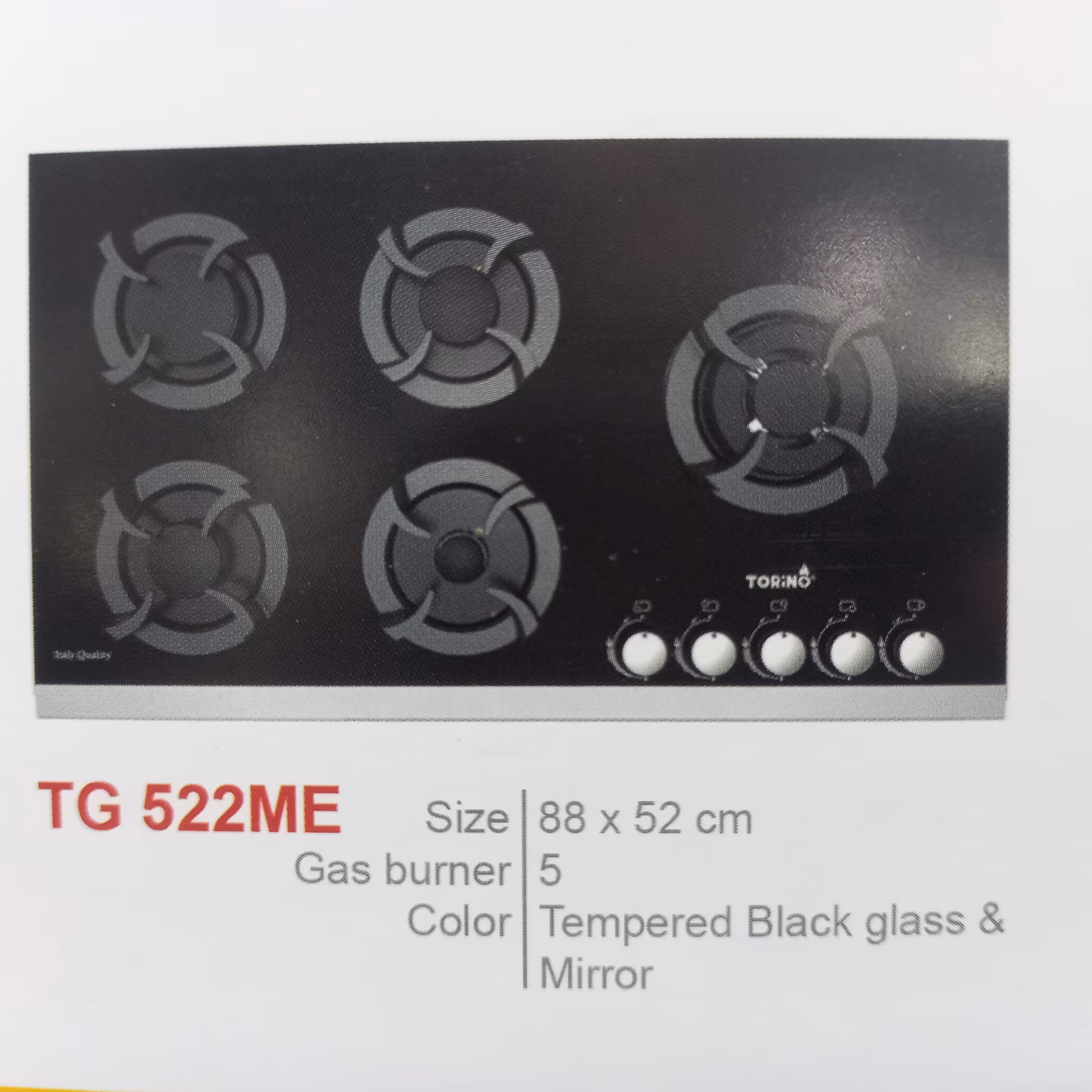اجاق گاز صفحه ای تورینو پلاس کد TG 522ME