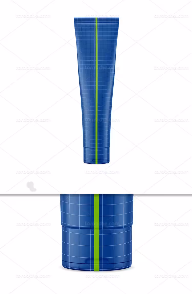 موکاپ بسته بندی کرم تیوپی | گرافیک با طعم تربچه