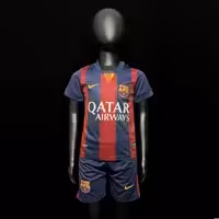 لباس کلاسیک بچه گانه بارسلونا 2015-2014 کیت اول