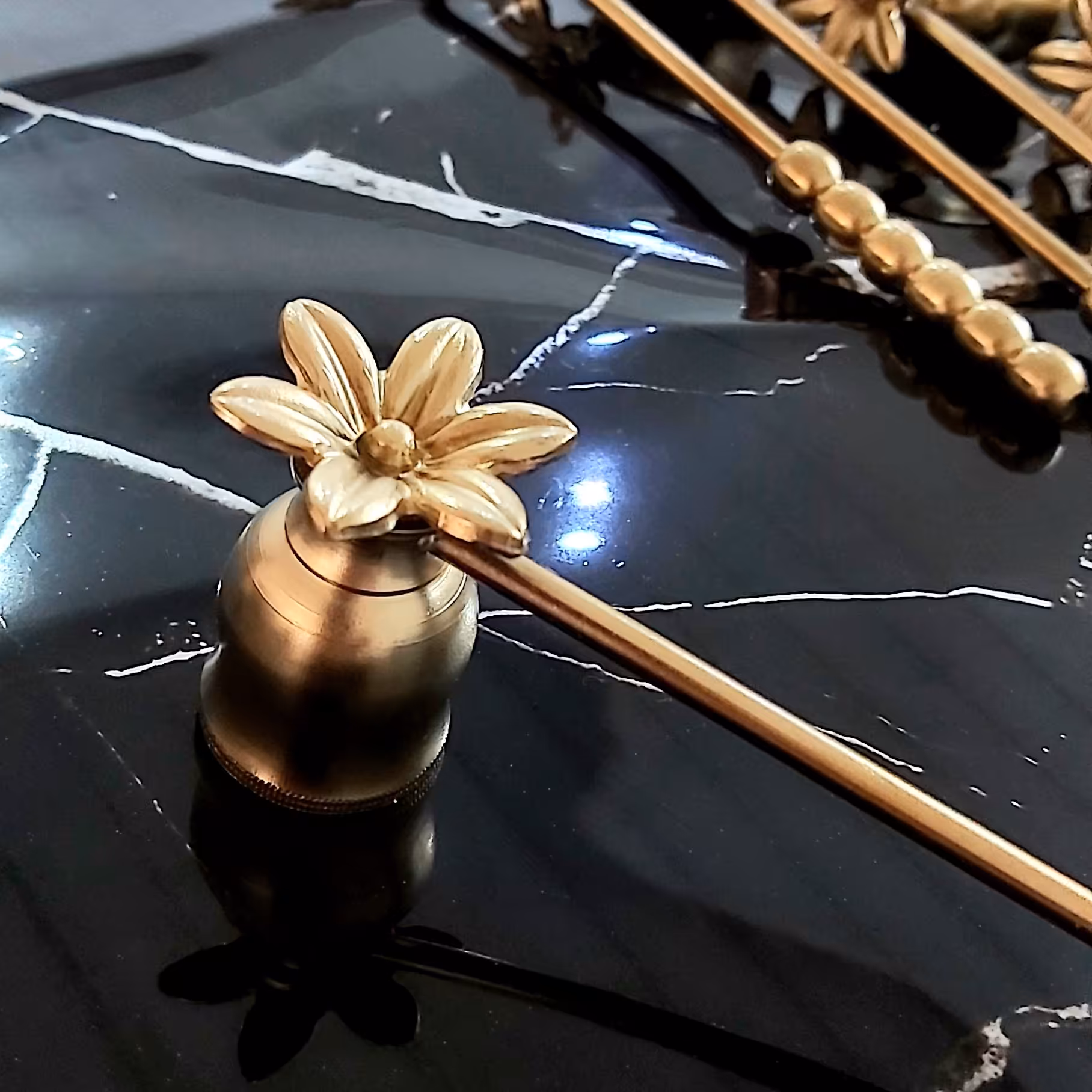 اسنوفر طرح مرواریدی گل