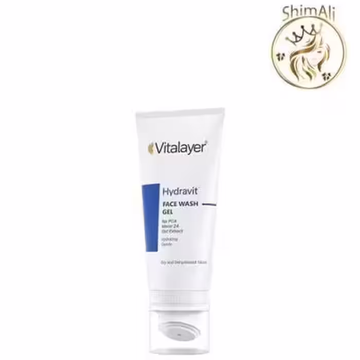 ژل براش شستشوی پوست خشک ویتالیر | Face Wash Gel With Silicone Brush Hydravit 200ml