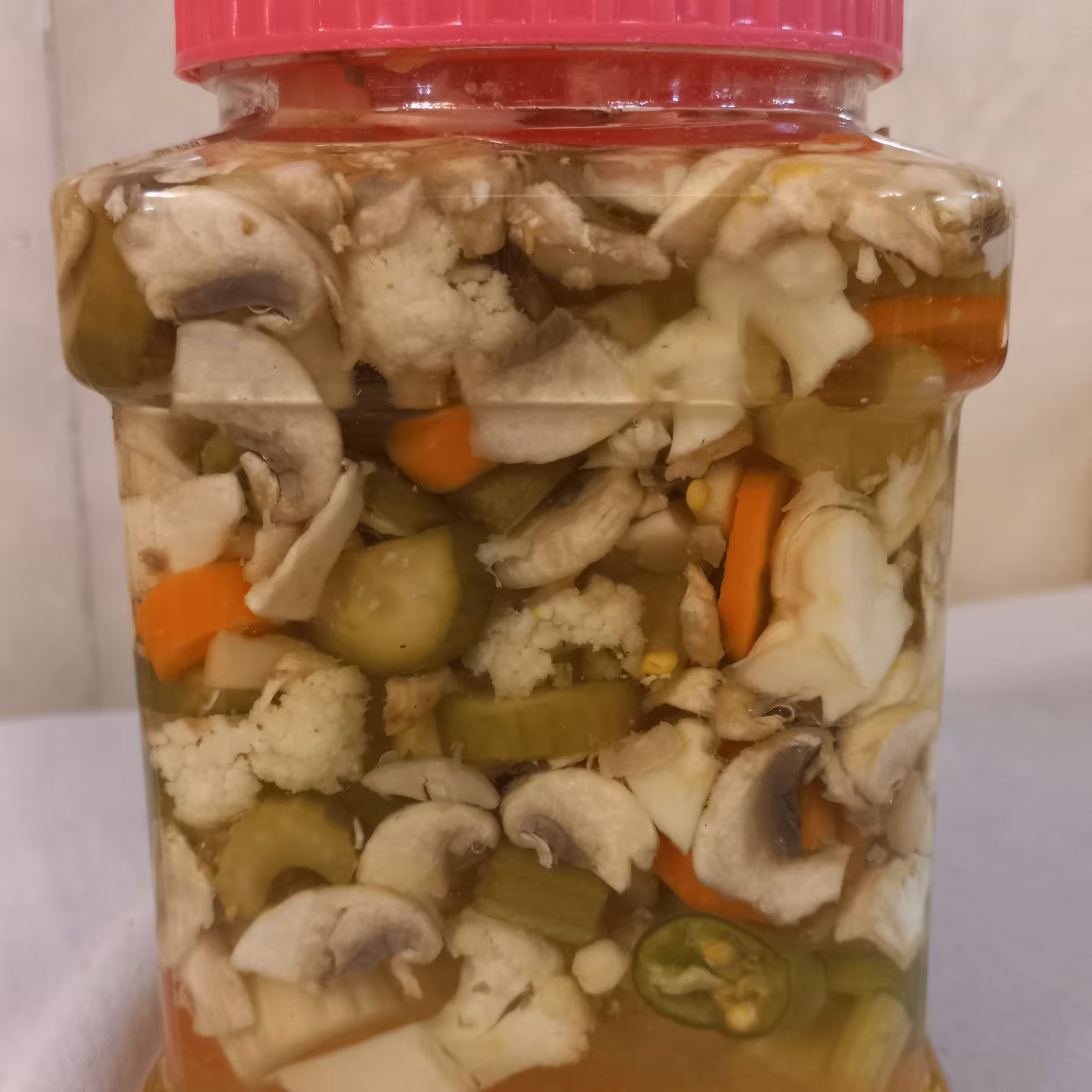 ترشی قارچ مخلوط