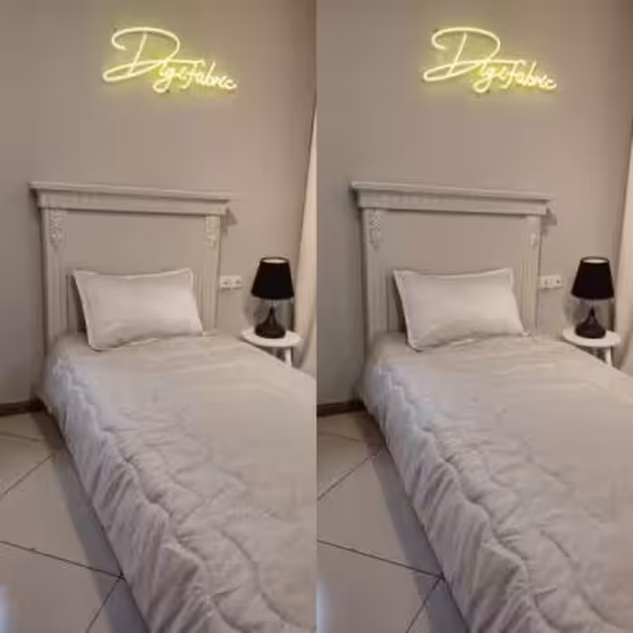 لحاف یک نفره طرح طوسی کمرنگ