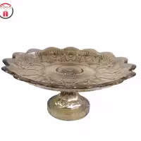 شیرینی خوری پایه دار شامپاینی دودی کنزو با کیفیتی عالی و با ضمانت ثبات رنگ