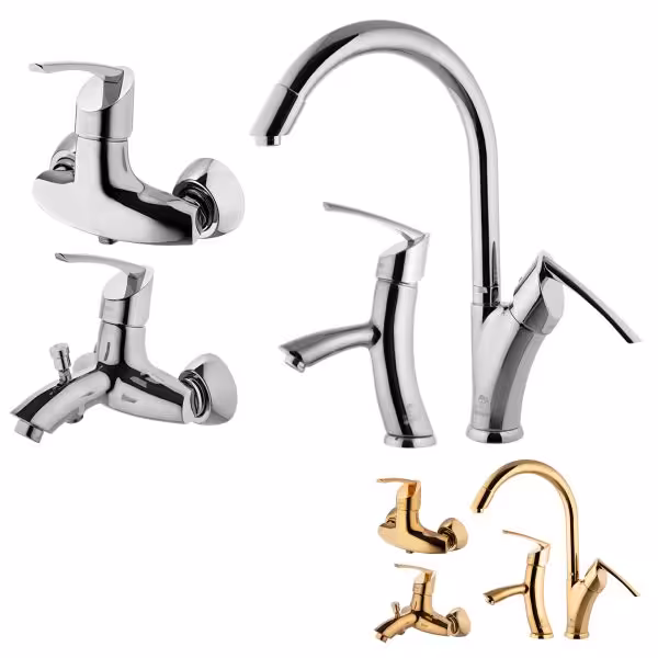 ست شیرآلات درخشان مدل تاپ