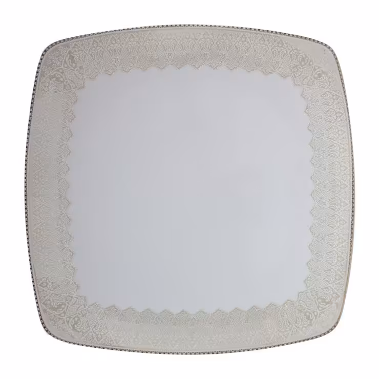 بشقاب غذا خوری چینی مدل ملورین برند لورین قالب سناتور کد 27 - درجه 1 (پس کرایه)