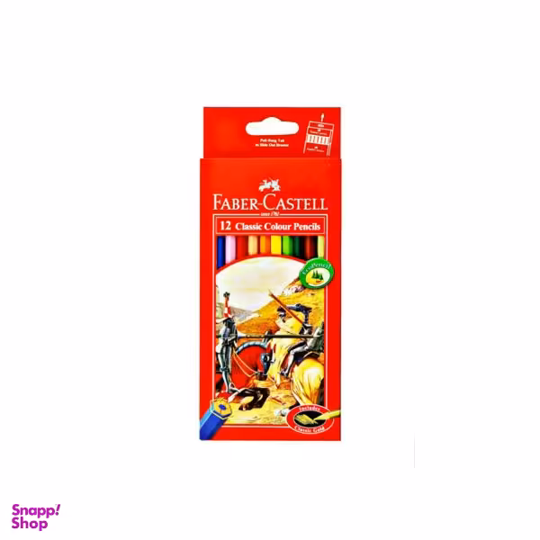 مداد رنگی 12 فابر کاستل مدل کلاسیک