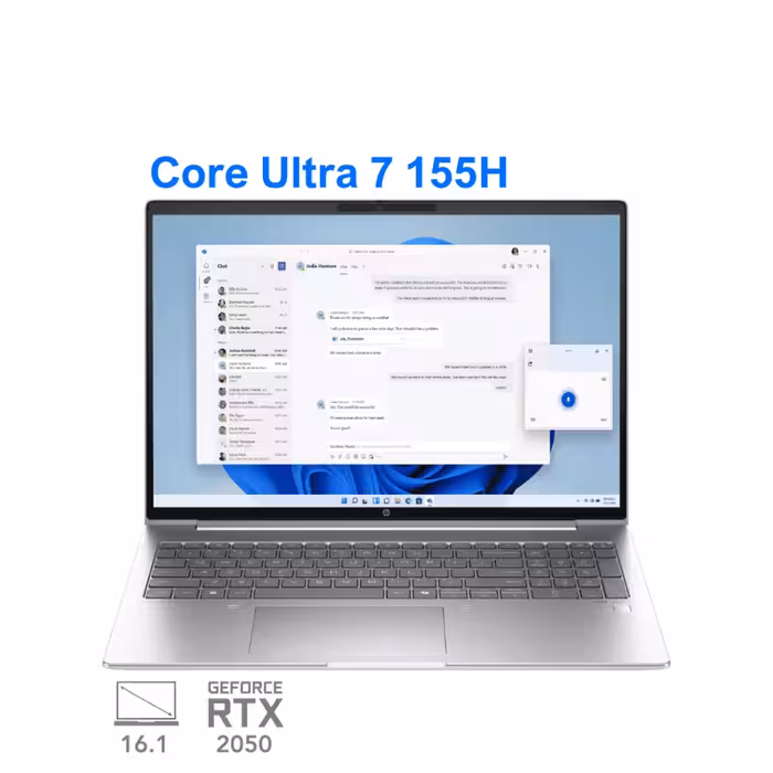 لپ تاپ اچ پی پرو بوک مدل HP ProBook 16 PB460G11-A2NG8PC Ultra 7 155H RTX 2050 32G 1T 2.5K 120Hz 2024