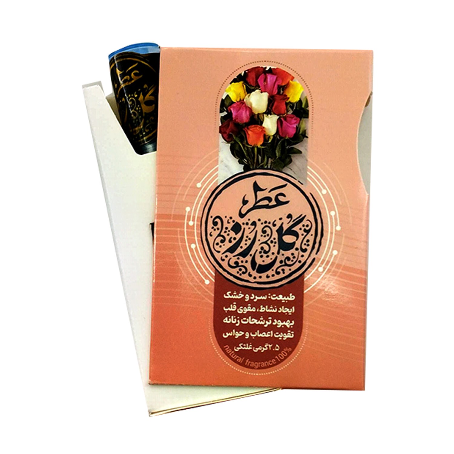 101534-عطر طبیعی گل رز 2.5گرمی-طیبستان