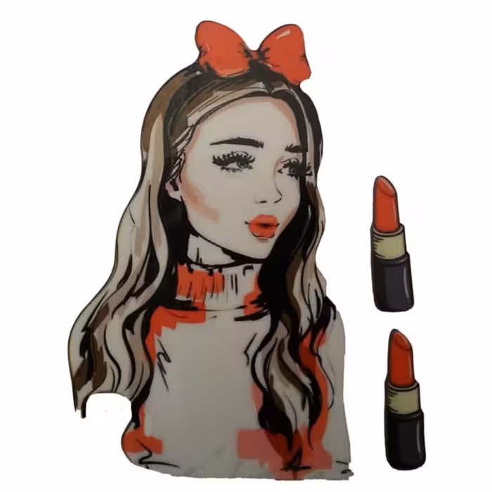 تاپر تزیین کیک بهگز مدلGirlslux مجموعه 3 عددی