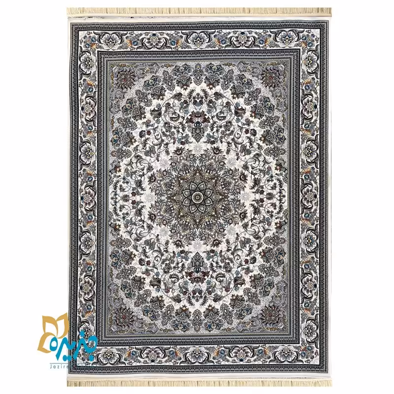 فرش ماشینی 700 شانه تراکم 2550 طرح میخک - سایز 12 متری