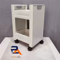 جا سیب زمینی وپیازی دو طبقه ویکتوریا بدون دسته جنس ام دی اف چرخ دار  