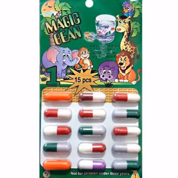 کپسول جادویی سحرامیز مجیک بین
برای کودکان بالای سه سال بسته 25عددی