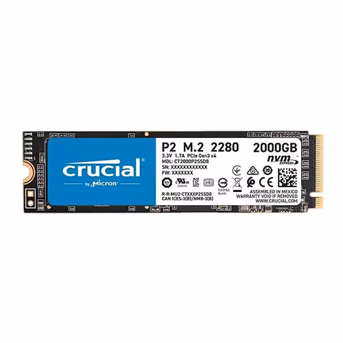 اس اس دی کروشیال P2 PCIe M.2 2280 NVMe 2TB