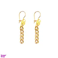 گوشواره طلا 18 عیار زنانه طرح کارتیر کد 66354