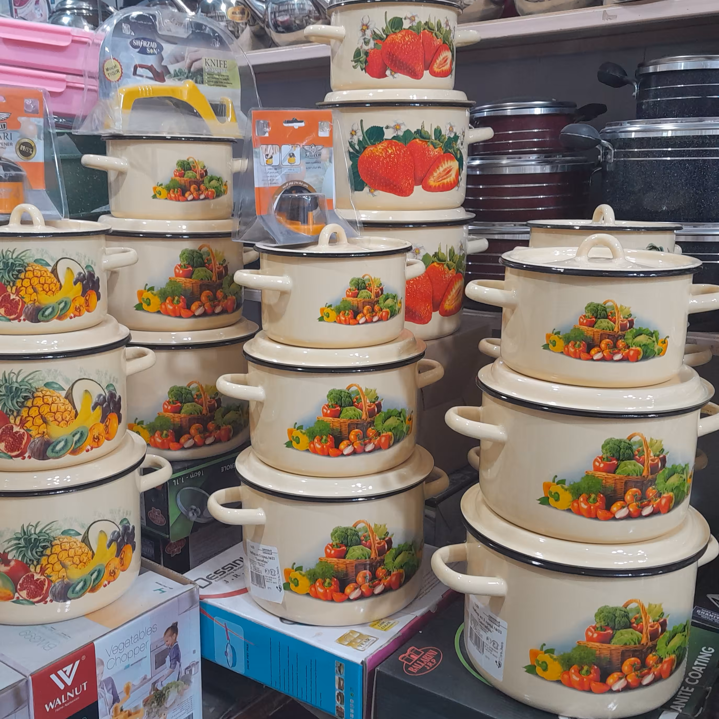 سرویس قابلمه لعابی 6پارچه روسی