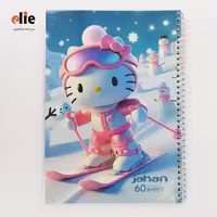 دفتر 60 برگ سیمی فانتزی جهان طرح Kitty3